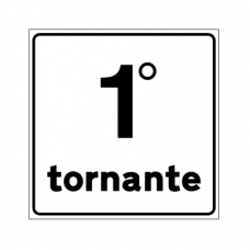 Cartello indicante numero tornante Cartello indicante numero tornante